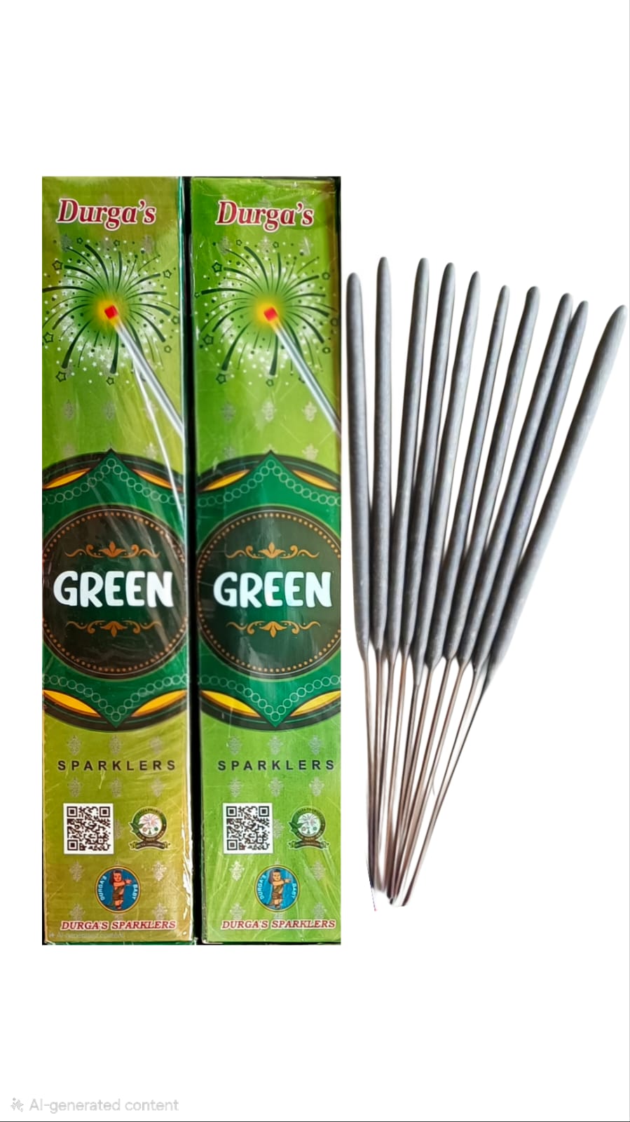 15Cm Green Sparklers (10 Pcs)